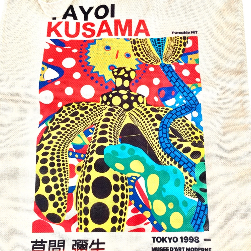 YAYOI KUSAMA TOKYO ART EXHIBITION SHOULDER TOTE BAG - Picture 2 of 4